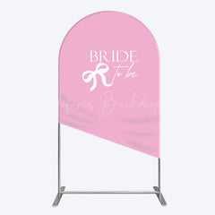Lofaris Pink Bride To Be Bow Bridal Shower Arch Backdrop