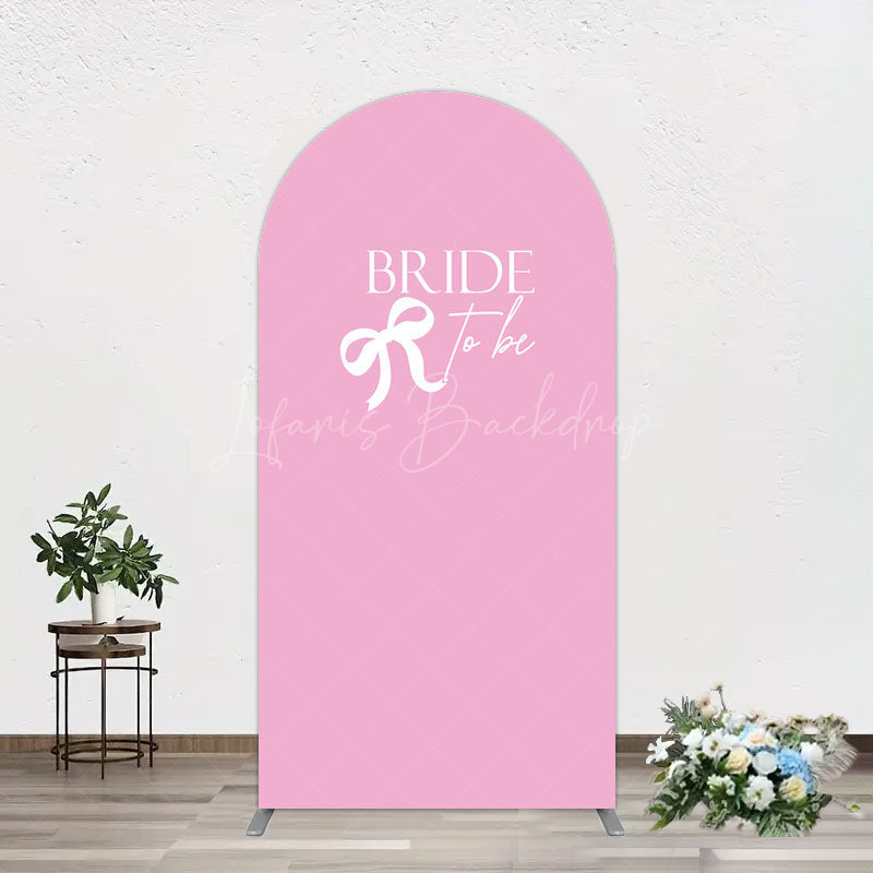 Lofaris Pink Bride To Be Bow Bridal Shower Arch Backdrop
