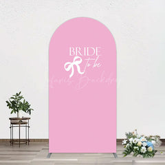 Lofaris Pink Bride To Be Bow Bridal Shower Arch Backdrop