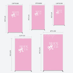 Lofaris Pink Bride To Be Bow Bridal Shower Rectangle Backdrop