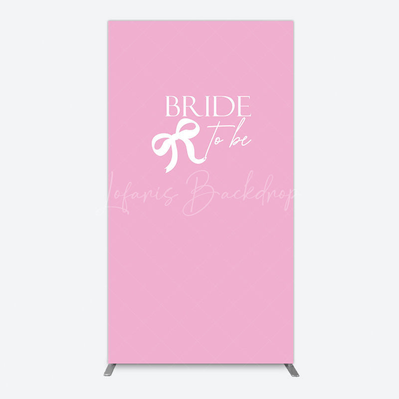 Lofaris Pink Bride To Be Bow Bridal Shower Rectangle Backdrop