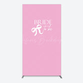 Lofaris Pink Bride To Be Bow Bridal Shower Rectangle Backdrop