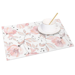 Lofaris Pink Floral Fine Art Sweet Spring Set of 4 Placemats