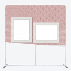 Lofaris Pink Flower Pattern Photo Wall Frame Backdrop