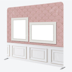 Lofaris Pink Flower Pattern Photo Wall Frame Backdrop