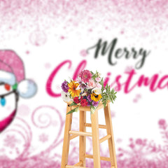 Lofaris Pink Glitter Goblet Hat Merry Christmas Backdrop