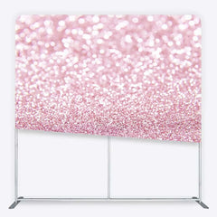 Lofaris Pink Glitter Tension Fabric Backdrop Sparkling Glamour Photography Studio Background