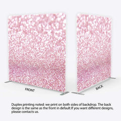 Lofaris Pink Glitter Tension Fabric Backdrop Sparkling Glamour Photography Studio Background