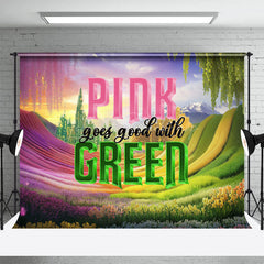 Lofaris Pink Goes Good With Green Witch Dance Party Backdrop