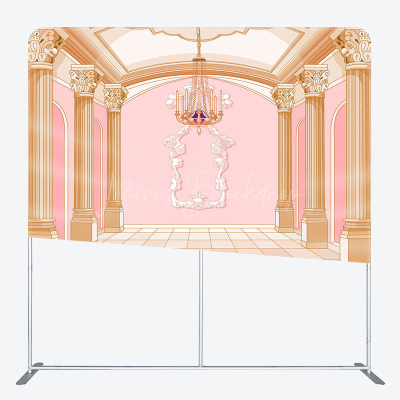 Lofaris Pink Gold Luxury Palace Square Double-Sided Backdrop