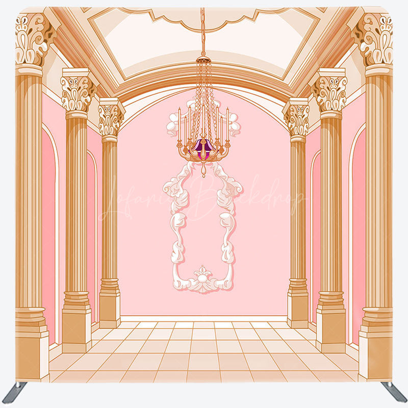 Lofaris Pink Gold Luxury Palace Square Double-Sided Backdrop