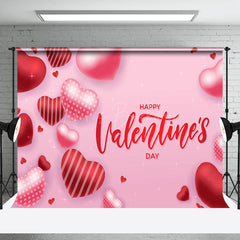 Lofaris Pink Hearts Romantic Happy Valentines Day Backdrop