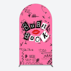 Lofaris Pink Mean Girls Burn Book Birthday Arch Backdrop