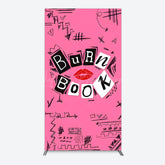 Lofaris Pink Mean Girls Burn Book Birthday Rectangle Backdrop