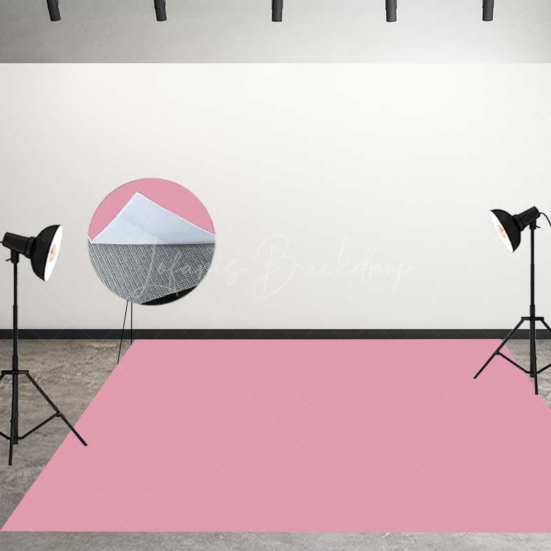 Lofaris Pink Princess Headboard and Floor Combo Set Backdrop Ornate Rococo Tufted Bed Fairytale Bedroom Photo Prop