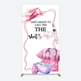 Lofaris Pink Ready To Call The Shots Nurse Grad Rectangle Backdrop