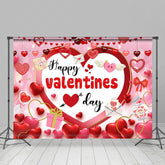 Lofaris Pink Romantic Balloons Happy Valentines Day Backdrop