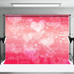 Lofaris Pink Romantic Heart Love You Valentines Day Backdrop