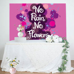 Lofaris Pink Splash No Rain Flowers Baby Shower Backdrop
