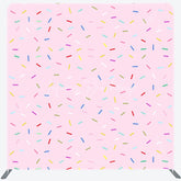 Lofaris Pink Sprinkles Double-Sided Tension Fabric Backdrop Fun Donut Party Theme Dessert Table Photo Booth Decor
