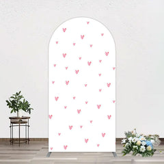 Lofaris Pink Sweet Heart Girls Birthday Arch Backdrop