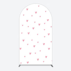 Lofaris Pink Sweet Heart Girls Birthday Arch Backdrop