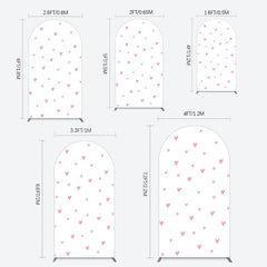 Lofaris Pink Sweet Heart Girls Birthday Arch Backdrop