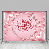 Lofaris Pink Valentine Large Small Hearts Bow Ties Backdrop