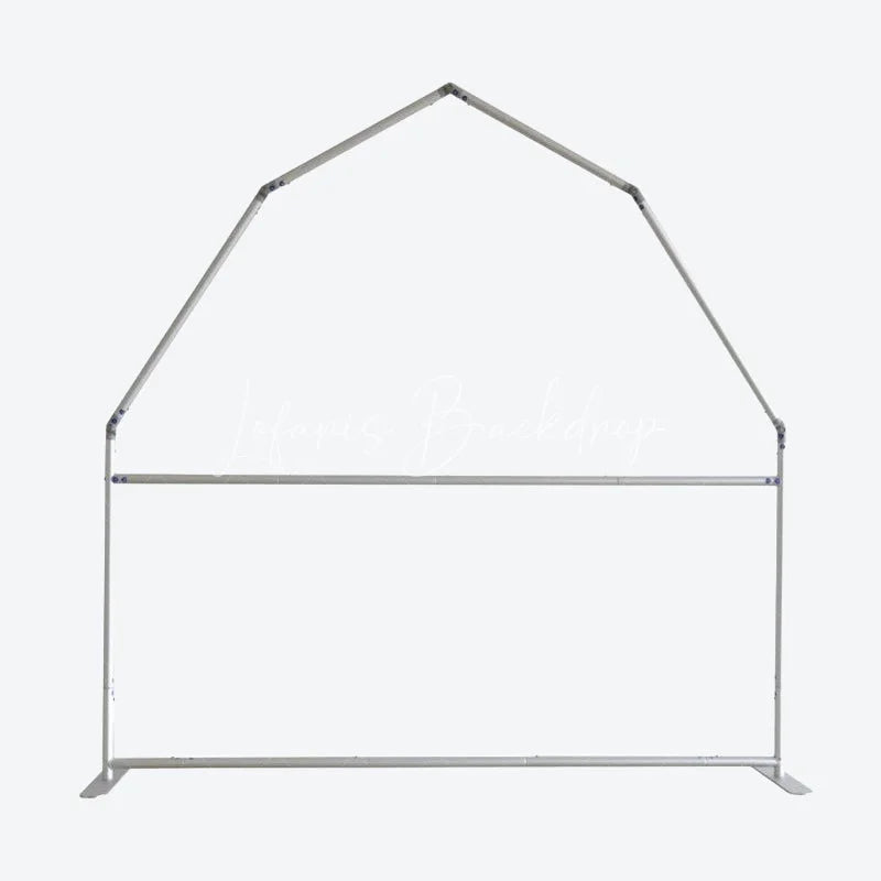 Lofaris Pink White Farm Barn Door Arch Party Decor Backdrop