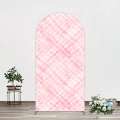 Lofaris Pink White Watercolor Birthday Arch Backdrop For Girl