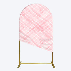 Lofaris Pink White Watercolor Birthday Arch Backdrop For Girl