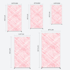 Lofaris Pink White Watercolor Birthday Rectangle Backdrop For Girl