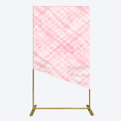 Lofaris Pink White Watercolor Birthday Rectangle Backdrop For Girl