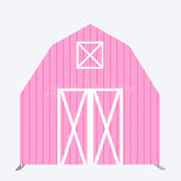 Lofaris Pink White Wooden Barn Door Arch Backdrop For Party