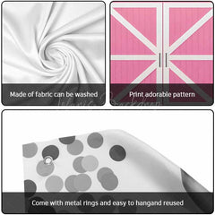 Lofaris Pink Wooden Barn Door Cowgirl Garage Banner