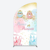 Lofaris Prince Or Princess Castle Baby Shower Half Moon Arch Backdrop