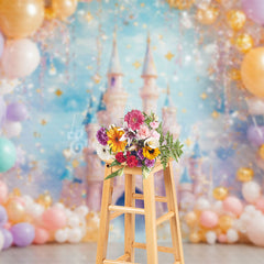 Lofaris Princess Dreamy Castle Birthday Photography Backdrop