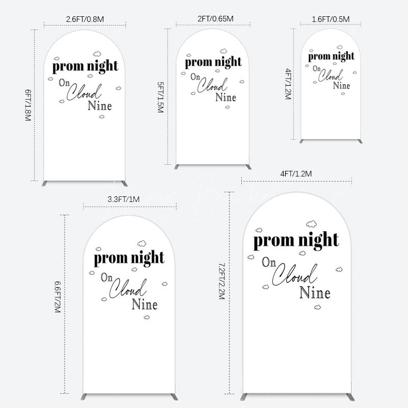 Lofaris Prom Night On Cloud Nine Birthday Party Arch Backdrop