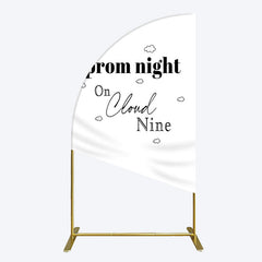 Lofaris Prom Night On Cloud Nine Birthday Party Half Moon Arch Backdrop