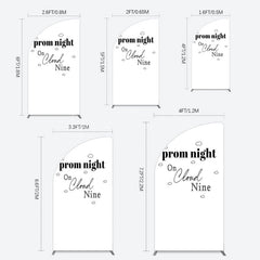 Lofaris Prom Night On Cloud Nine Birthday Party Half Moon Arch Backdrop