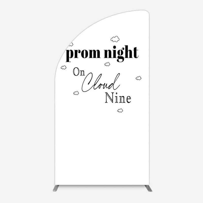 Lofaris Prom Night On Cloud Nine Birthday Party Half Moon Arch Backdrop
