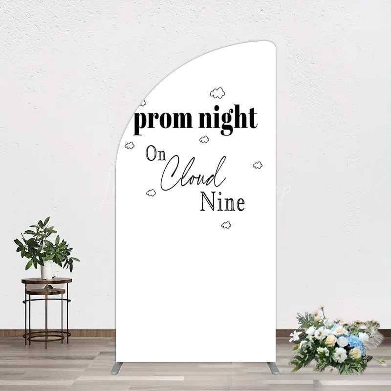 Lofaris Prom Night On Cloud Nine Birthday Party Half Moon Arch Backdrop