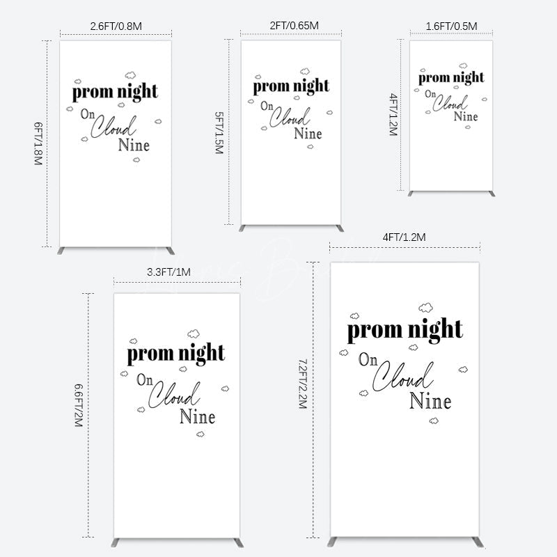 Lofaris Prom Night On Cloud Nine Birthday Party Rectangle Backdrop