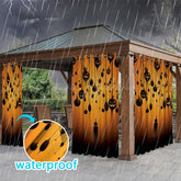 Lofaris Pumpkin Balloon Waterproof Printed Outdoor Curtains