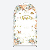 Lofaris Pumpkins Maple Leaves Thanksgiving Day Arch Backdrop