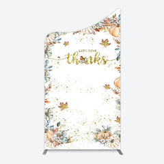 Lofaris Pumpkins Maple Leaves Thanksgiving Day Arch Backdrop