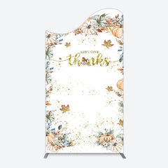 Lofaris Pumpkins Maple Leaves Thanksgiving Day Arch Backdrop