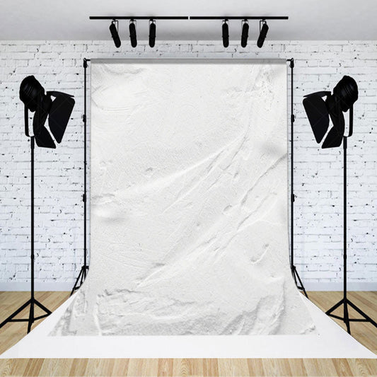 Lofaris Pure White Cement Paint Wall Fine Art Photo Backdrop