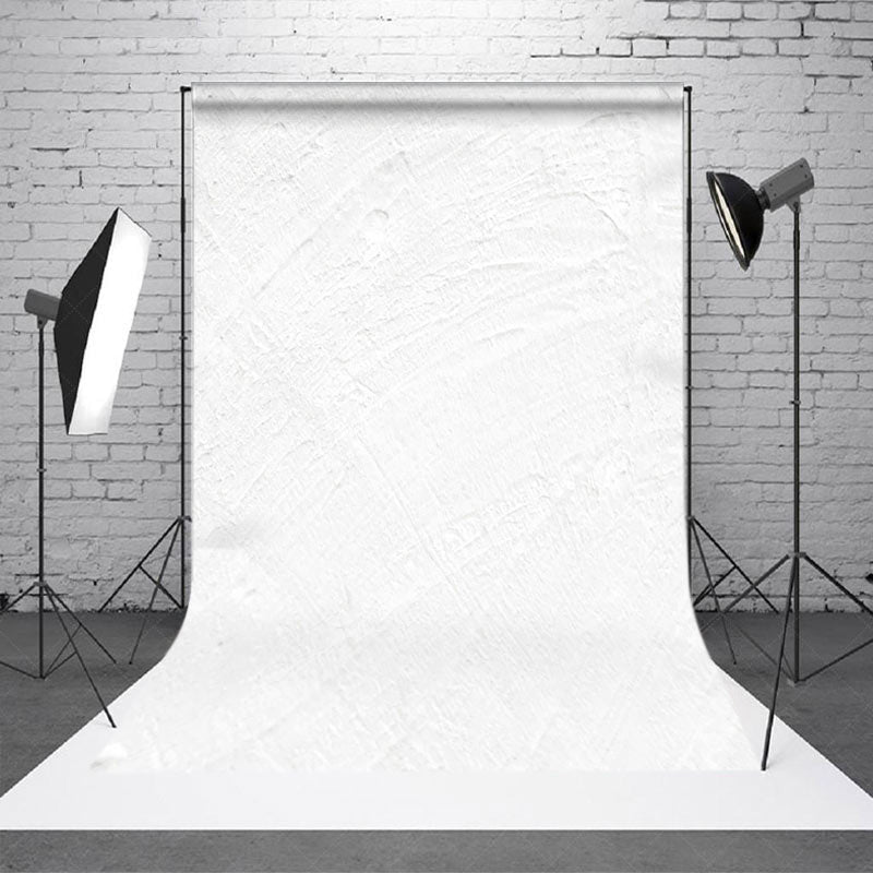 Lofaris Pure White Cement Pattern Fine Art Photo Backdrop