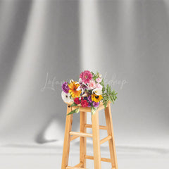 Lofaris Pure White Wrinkled Pattern Photography Backdrop